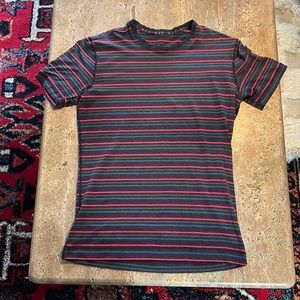 Lululemon Multi-Color Stripe T-shirt (Medium)